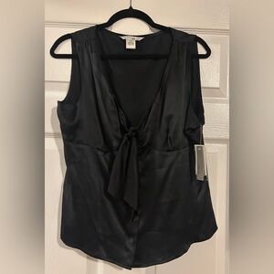 WD.NY Black Satin Top